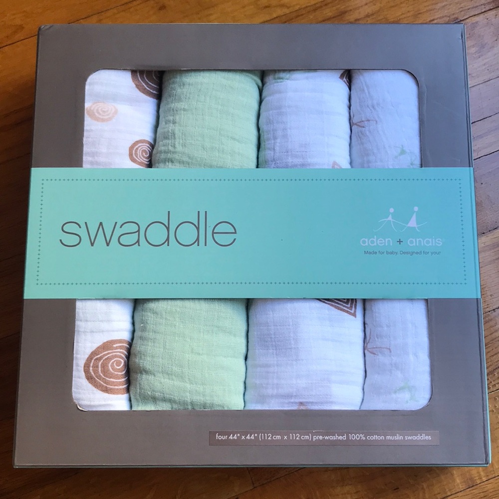 NEW aden + anais swaddle 4 pack